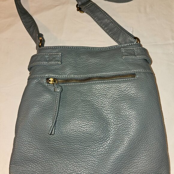 Montana West - Blueish Gray Leather Satchel - Picture 5 of 5